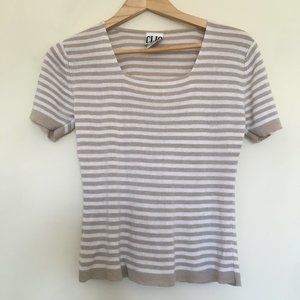Vintage Clio Linen/rayon Knit Top